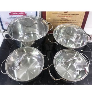 Bộ nồi inox 4 chiếc elo new luna