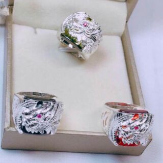 Nhẫn bạc Nam hình rồng