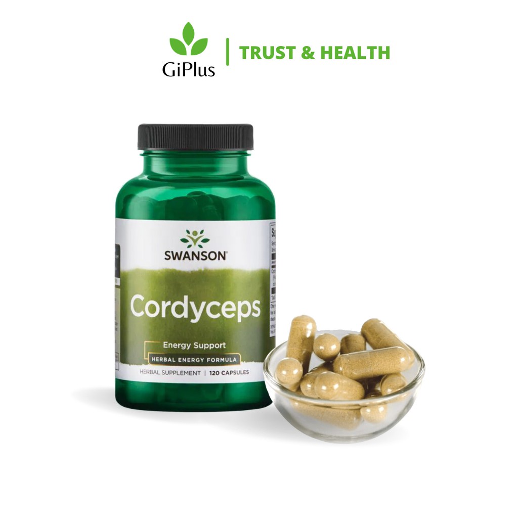 Viên Uống Đông Trùng Hạ Thảo Swanson Cordyceps 600mg