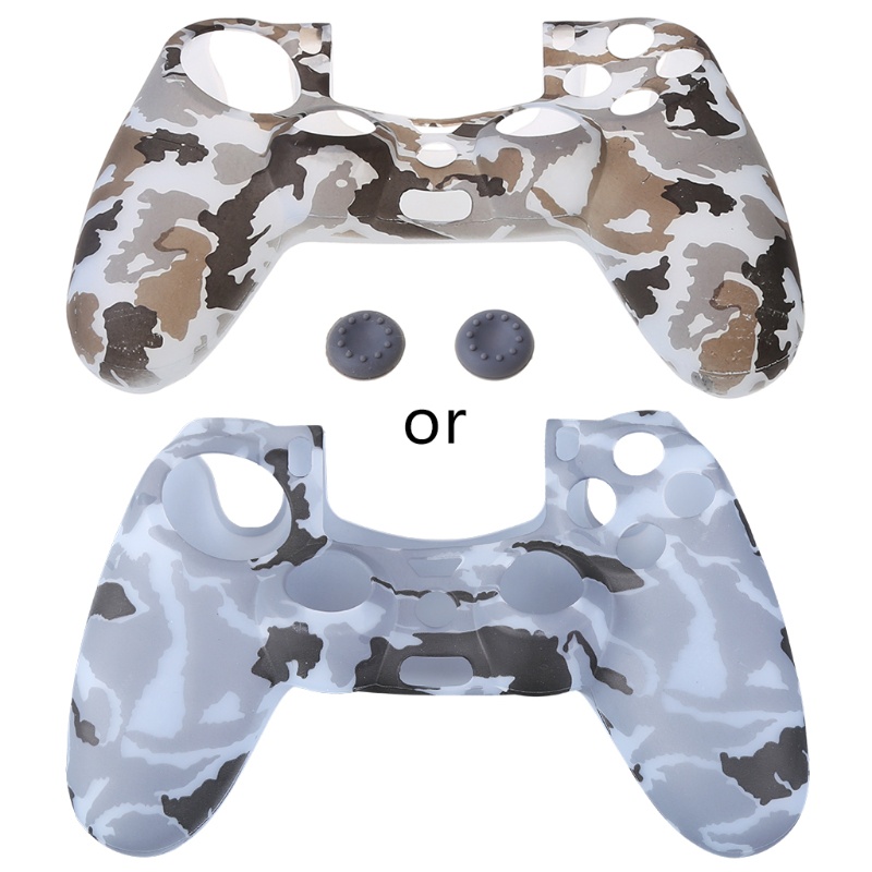 Vỏ Bọc Tay Cầm Điều Khiển Chơi Game Silicone Chống Trượt Kèm 2 Nút Bọc Bảo Vệ