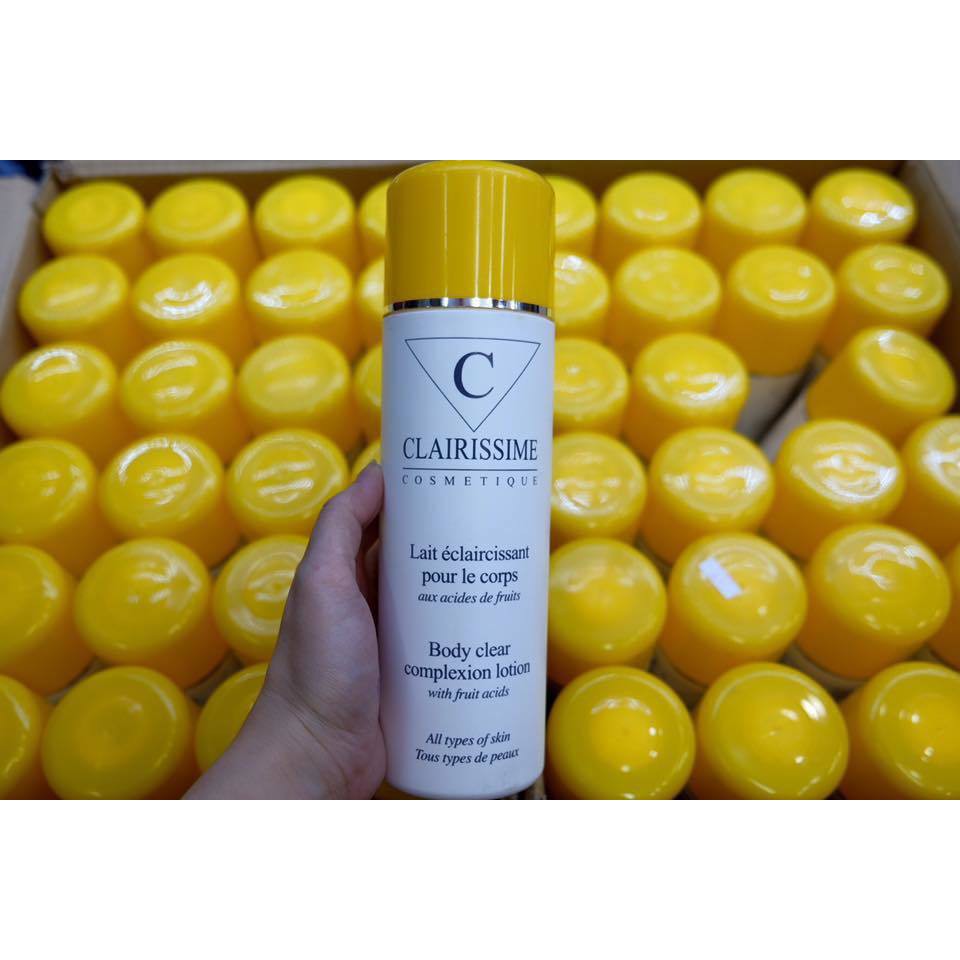 LOTION DƯỠNG ẨM TRẮNG DA TOÀN THÂN CLAIRISSIME BODY CLEAR COMPLEXION LOTION WITH FRUIT ACIDS 500ML CHÍNH HÃNG - 3572