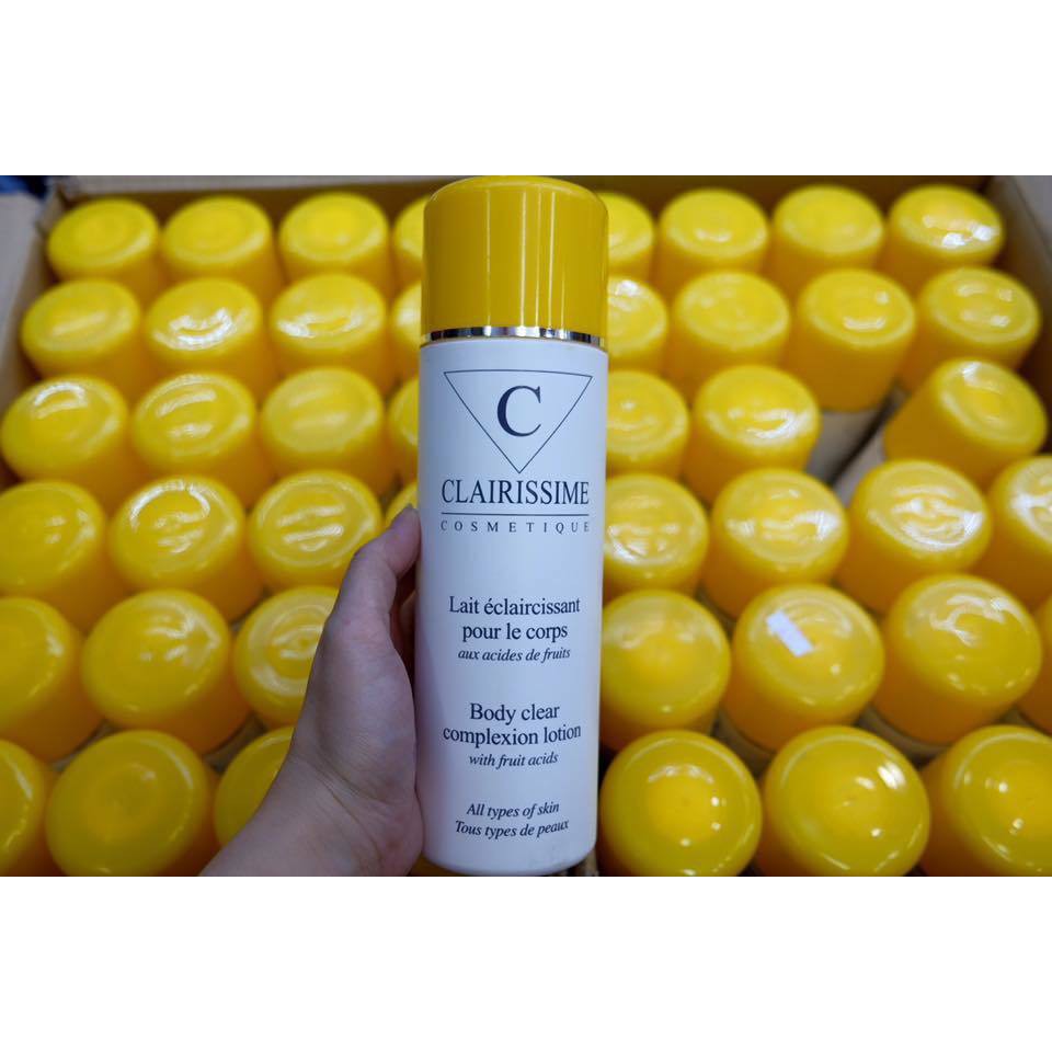 LOTION DƯỠNG ẨM TRẮNG DA TOÀN THÂN CLAIRISSIME BODY CLEAR COMPLEXION LOTION WITH FRUIT ACIDS 500ML CHÍNH HÃNG - 3572