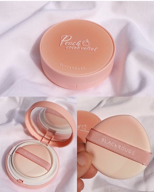 PHẤN NƯỚC BLACK ROUGE PEACH COVER PERFECT CUSHION | BigBuy360 - bigbuy360.vn
