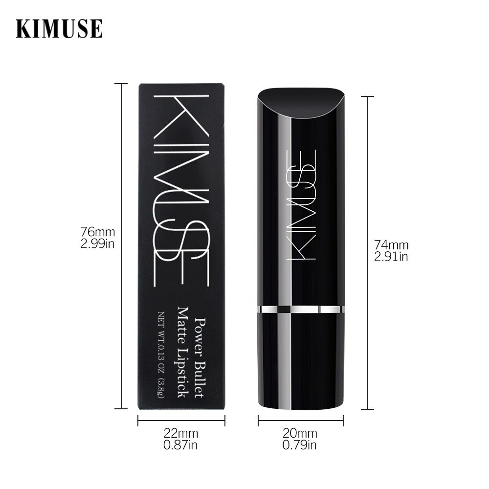 Son Môi Trang Điểm KIMUSE Tông Màu Lì Chống Thấm Nước Và Giữ Ẩm 3.5g | BigBuy360 - bigbuy360.vn