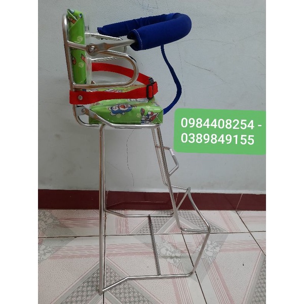 Ghế ngồi xe máy cho bé xe Atila - Noza có dựa vòng - đai  | WINSHOPVN