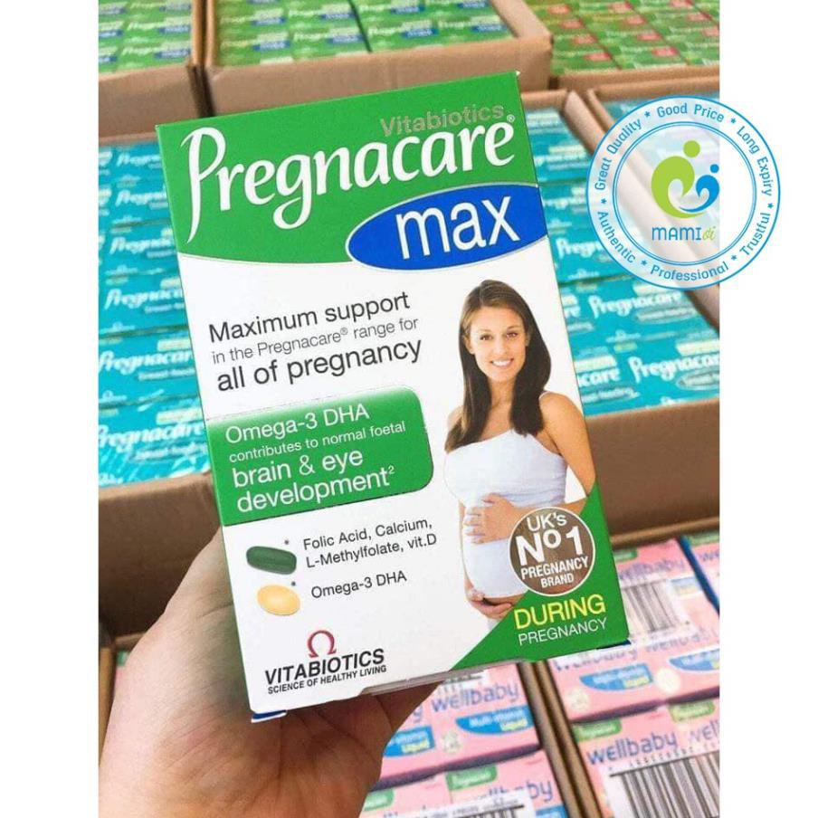 Vitamin bầu (84v) bổ sung dinh dưỡng cho bà bầu và mẹ sau sinh Pregnacare Max, UK