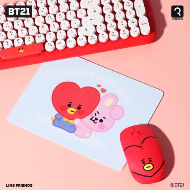 BT21 Official  MIẾNG LÓT CHUỘT PVC ROYCHE X BT21 HÀNG OFFICIAL