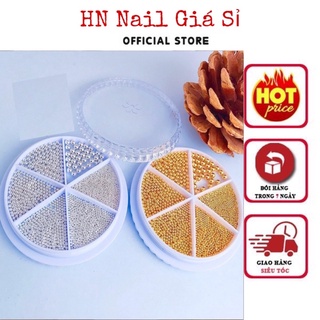 Set bi mix size trang trí móng lẻ vàng -bạc