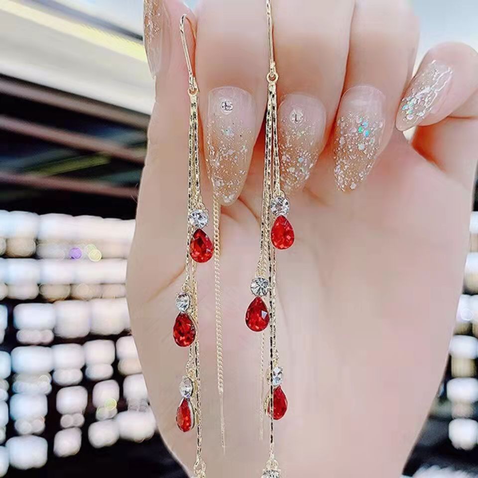 Khuyên tai dáng dài phong cách thời trang Hàn Quốc nữ tính - B22