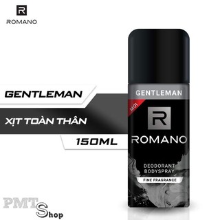 Xịt nước hoa toàn thân nam Romano Gentleman 150ml - khử mùi, ngăn mồ hôi