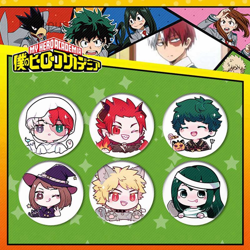 Huy Hiệu In Hình Nhân Vật Anime My Hero Academia