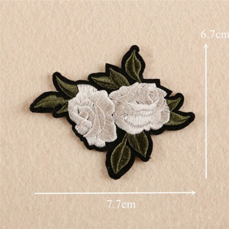 Set 11 Miếng Dán Ủi Thêu Hình Hoa Hồng