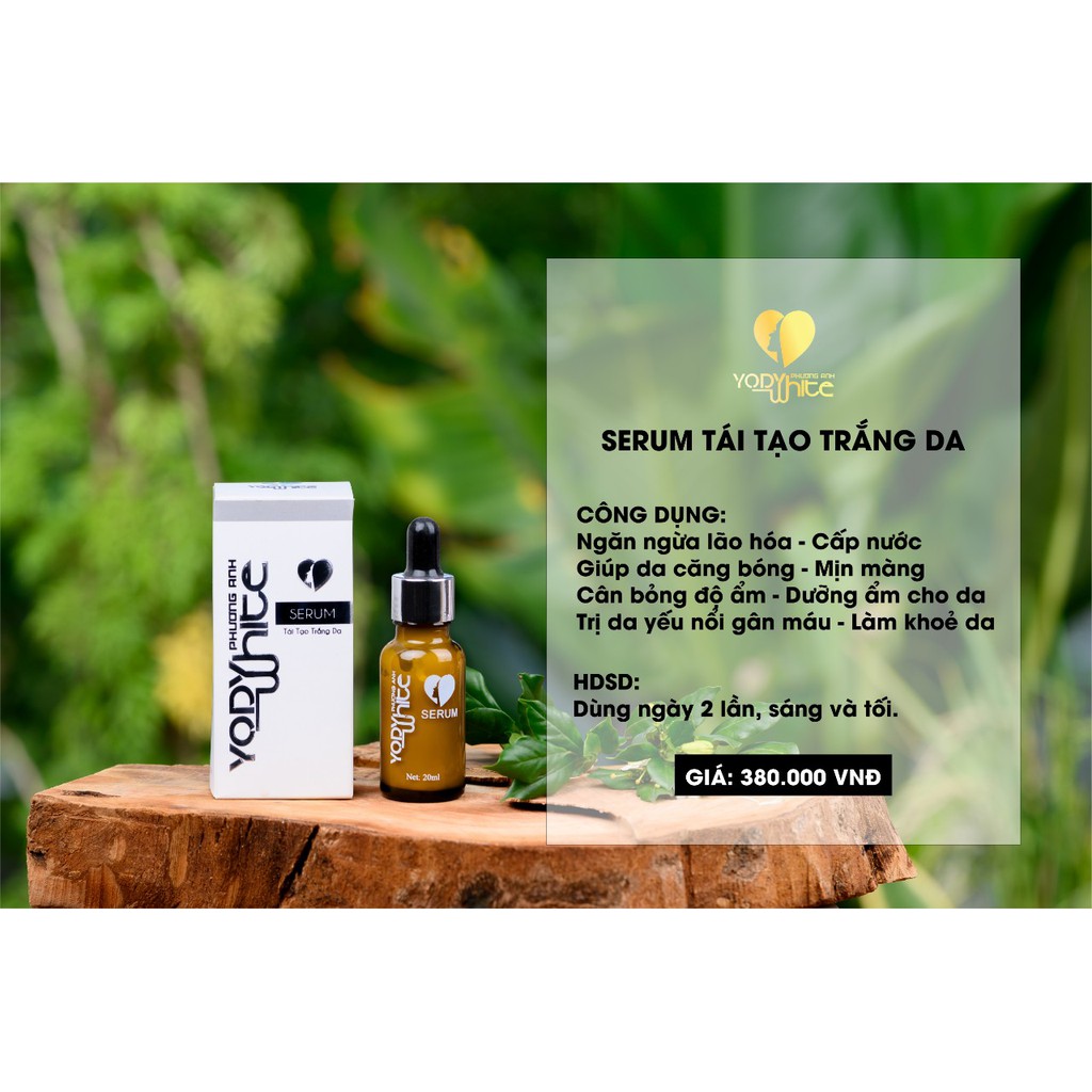 ⚡SERUM TÁI TẠO TRẮNG DA YODY WHITE PHƯƠNG ANH DƯỠNG DA KHÔ