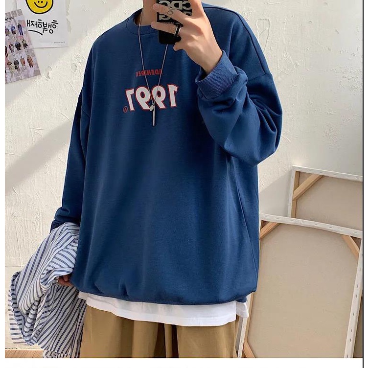 Áo sweater tay dài dáng rộng phong cách Hàn Quốc thời trang mùa thu mới 2021 cho nữ | BigBuy360 - bigbuy360.vn