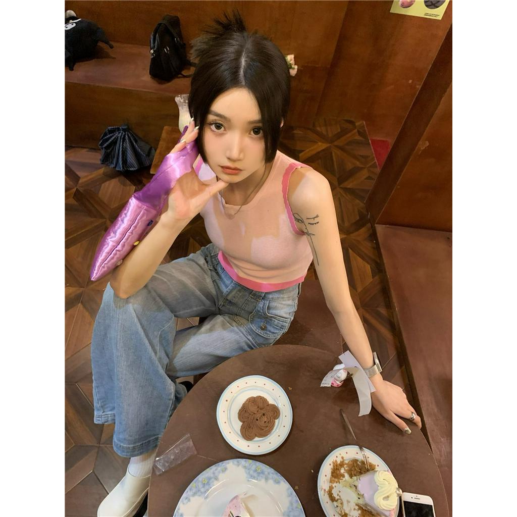 Áo Hai Dây Dệt Kim Dáng Ôm Thời Trang Mùa Hè 62161