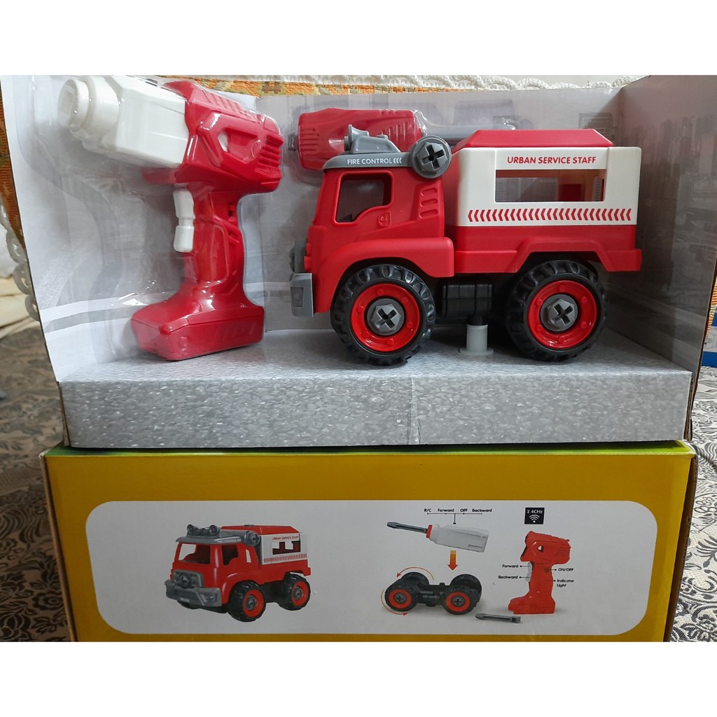 đồ chơi xe tải lắp ghép có điều khiển ( quà sữa Enfa)