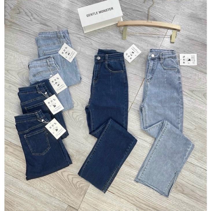 QUẦN JEAN SUÔNG XẺ VẠT 2M CHO NỮ