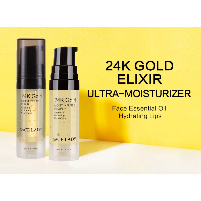 【Ready Stock】SACE LADY Moisturizing Serum 24K Makeup Rose Gold Foil 6ml Capacity | BigBuy360 - bigbuy360.vn