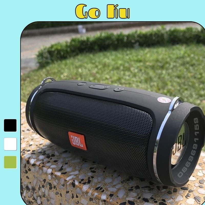 Loa bluetooth không dây nhỏ gọn giá rẻ charge 4+ mini bass tốt khoẻ âm thanh tuyệt hảo có dây đeo - Go Ku