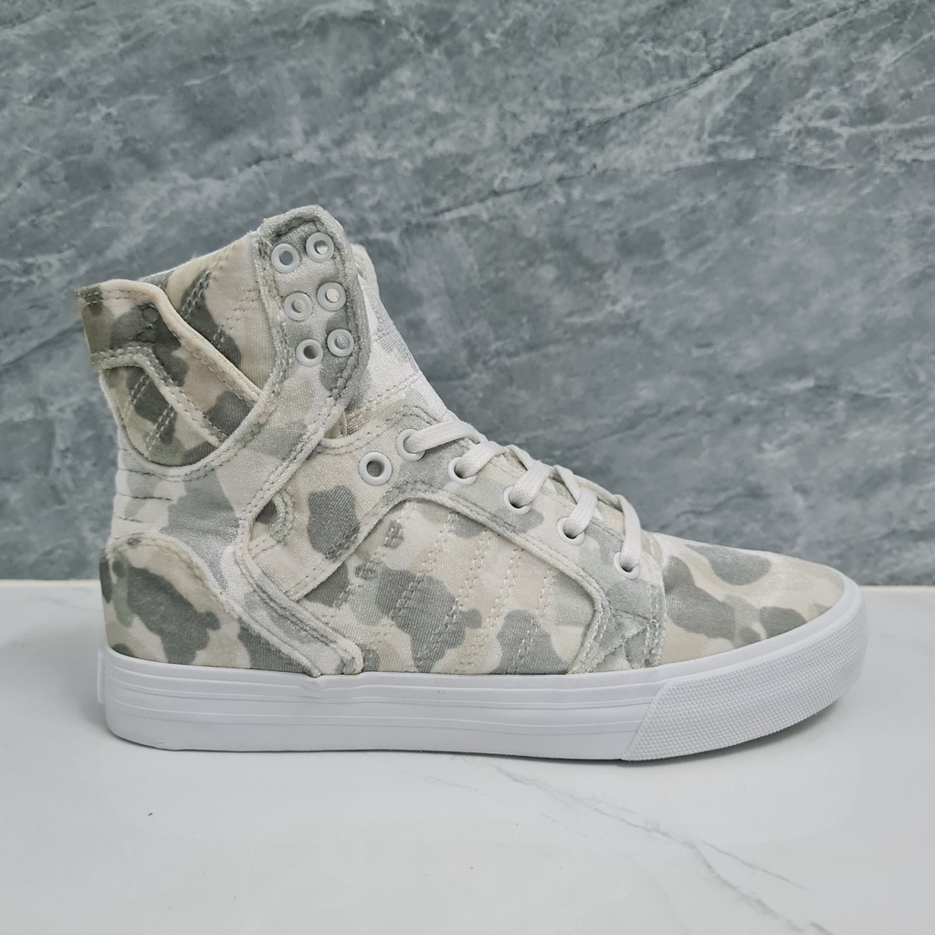 Giày Supra chính hãng cổ cao camo dành cho nữ