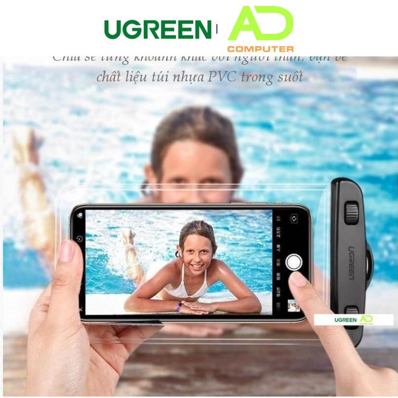 Túi đựng điện thoại UGREEN 60959 50919 chống nước tiêu chuẩn IPX8 độ sâu 10m- Hàng phân phối chính hãng - Bảo hành 18 th