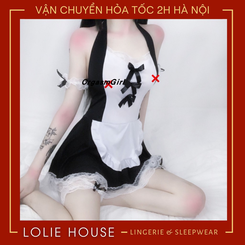 Cosplay hầu gái sexy anime maid cute Váy đầm ngủ cosplay cô hầu gái gợi cảm LOLIE HOUSE - CP40 | BigBuy360 - bigbuy360.vn