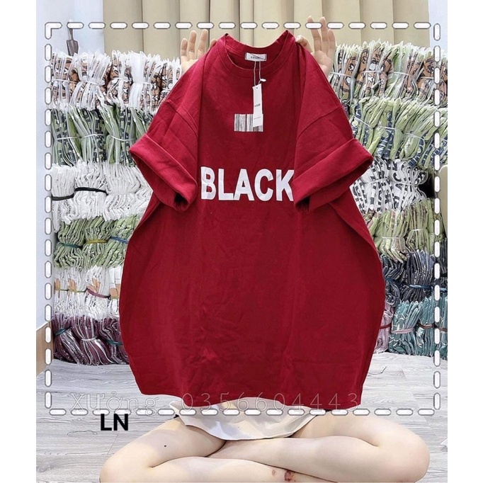 Áo phông BLACK đa màu LN11