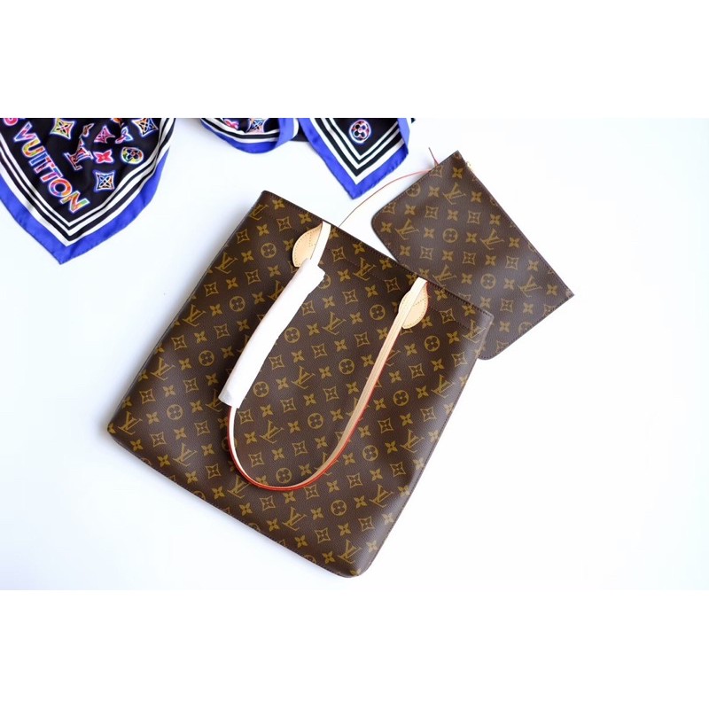 Túi xách nữ da thật cao cấp Louis Vuitton LV Carry It Monogram Reverse hàng 1-1 vip kèm ví mini