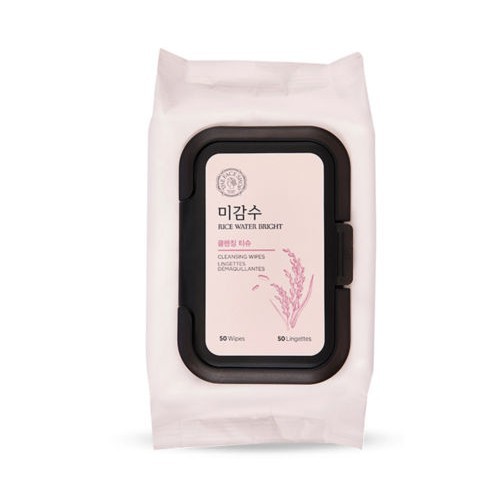 [Hàng mới về] Hộp 50 khăn giấy THE FACE SHOP 174g chứa tinh chất gạo làm sáng da hiệu quả