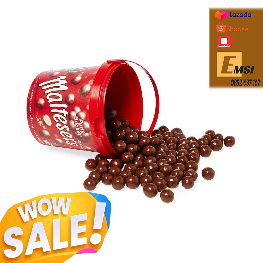 Hộp kẹo Socola Maltesers Party Bucket 878gram của Mỹ