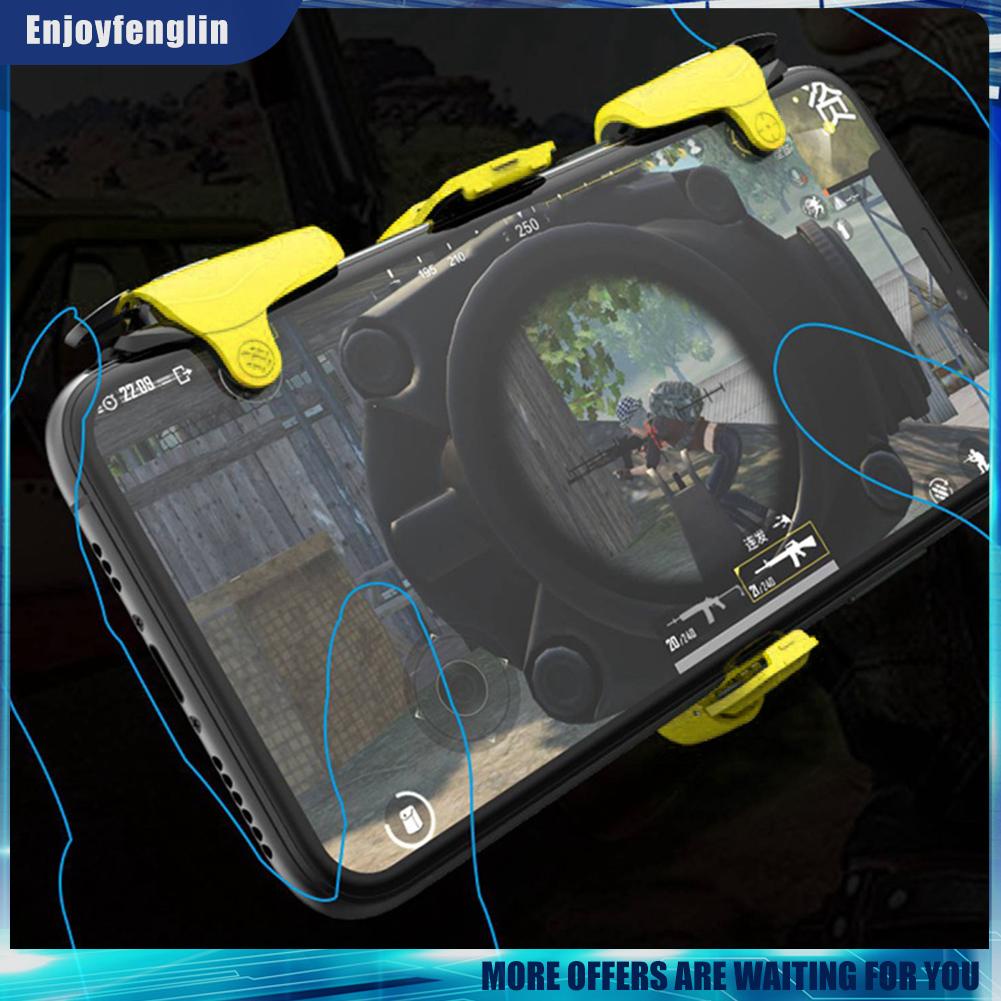 （Enjoyfenglin） PUBG Game Universal Controller Gamepad Grip Trigger Button Joystick Handle