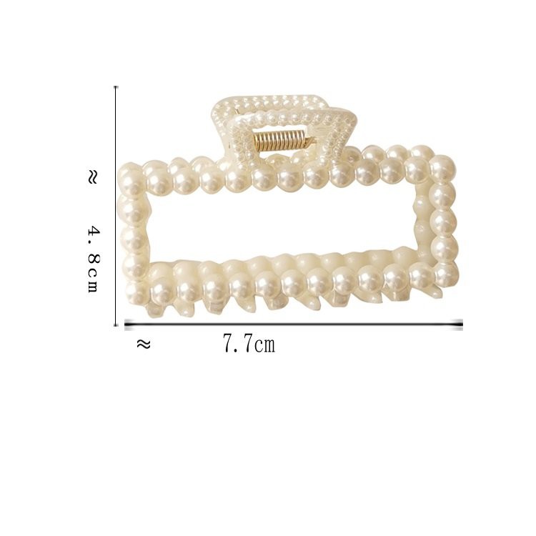 Kẹp Tóc Càng Cua Loại Trung Ngang 5cm Đính Ngọc Trai Nhân Tạo Nhiều Kiểu