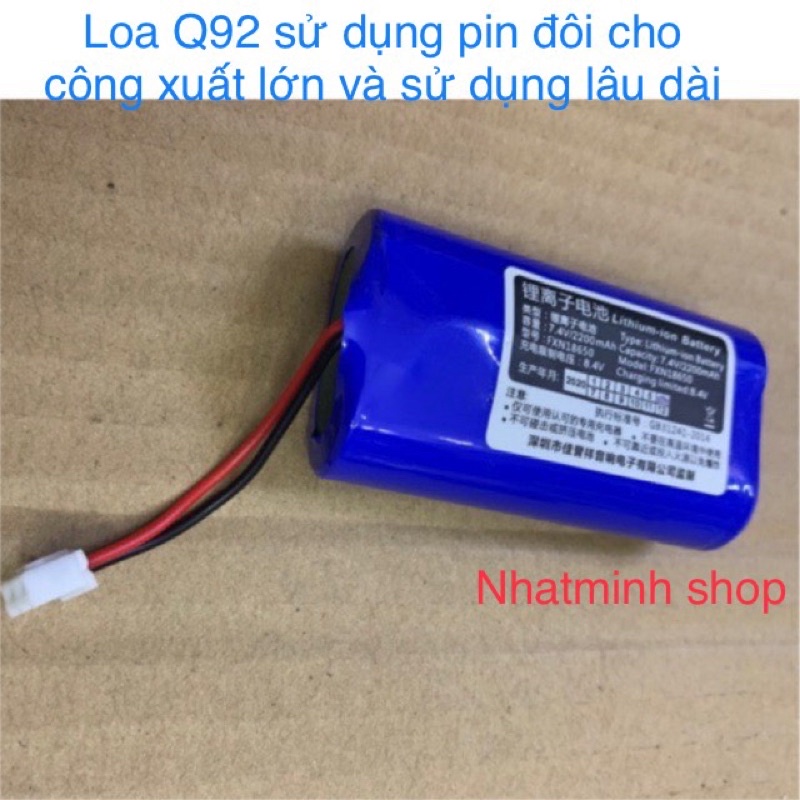Loa bẫy chim Q92 daille bản Bluetooth pin đôi.