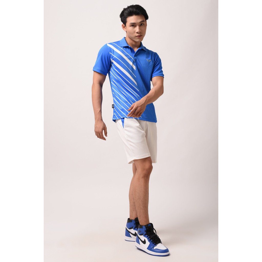 Áo Cầu Lông Nam Cổ Trụ AVP06 Vina Sport- Lapi VN Áo Tập Gym Tennis , Chất Thun Thấm Hút Mồ Hôi, Thoáng Mát, Full Size