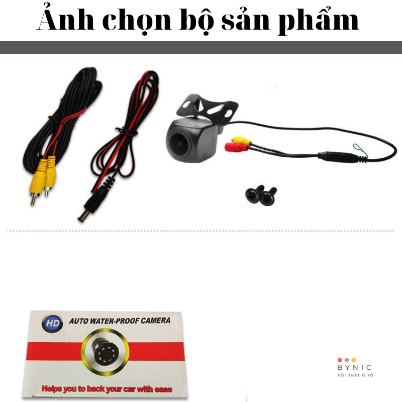 Camera lùi ô tô AHD 720P, chân lắp cánh bướm xoay linh hoạt, hình ảnh siêu nét, dùng cho màn Android