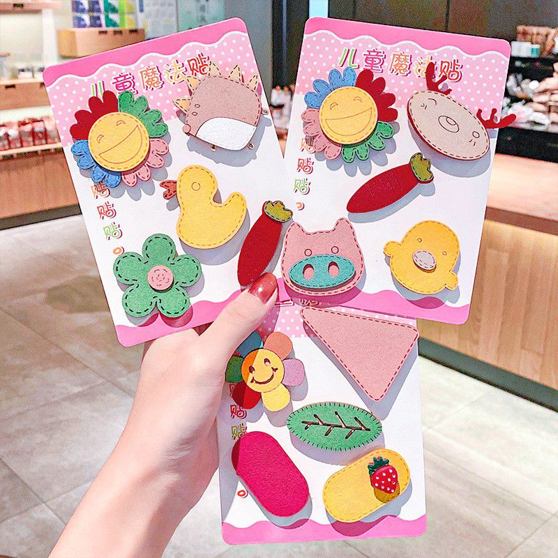 Bộ kẹp tóc thiết kế kiểu Hàn Quốc xinh xắn cho bé gái