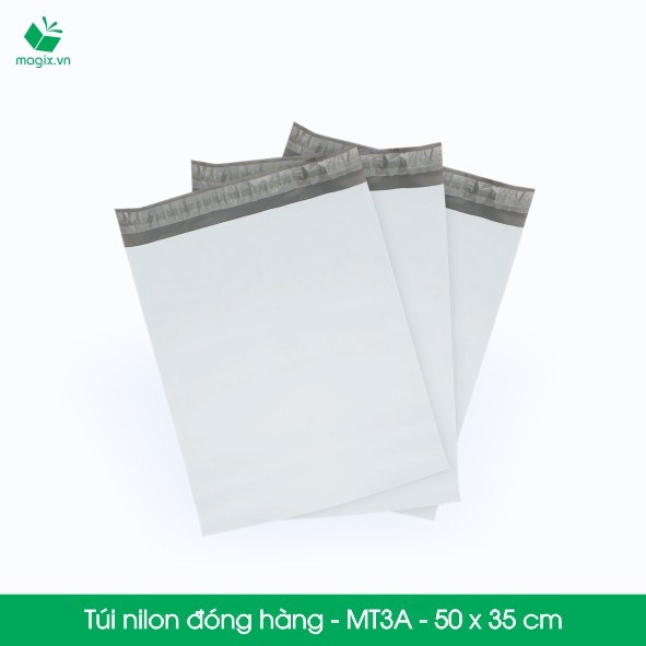 MT3A - 50x35 cm - 100 túi nilon 2 lớp đóng hàng thay thùng hộp carton