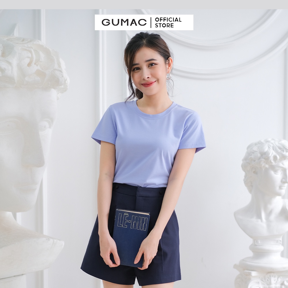 Quần short nữ phối đai thời trang GUMAC QC03063