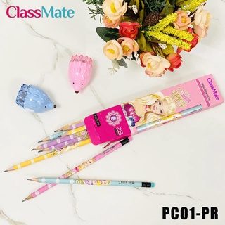 _bút chì gỗ có tẩy 2b princess pc01-pr