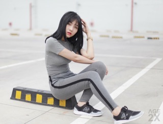 Quần legging 1 sọc to