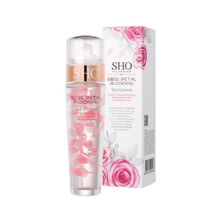 Tinh chất dưỡng ẩm SHO Rose Petal Blooming Skin Esscence 120g có chứa chiết xuất hoa hồng