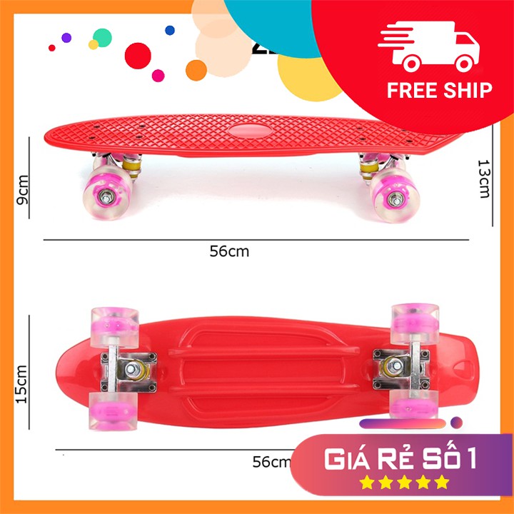 Ván trượt Skateboard Penny nhiều màu - Giao màu ngẫu nhiên