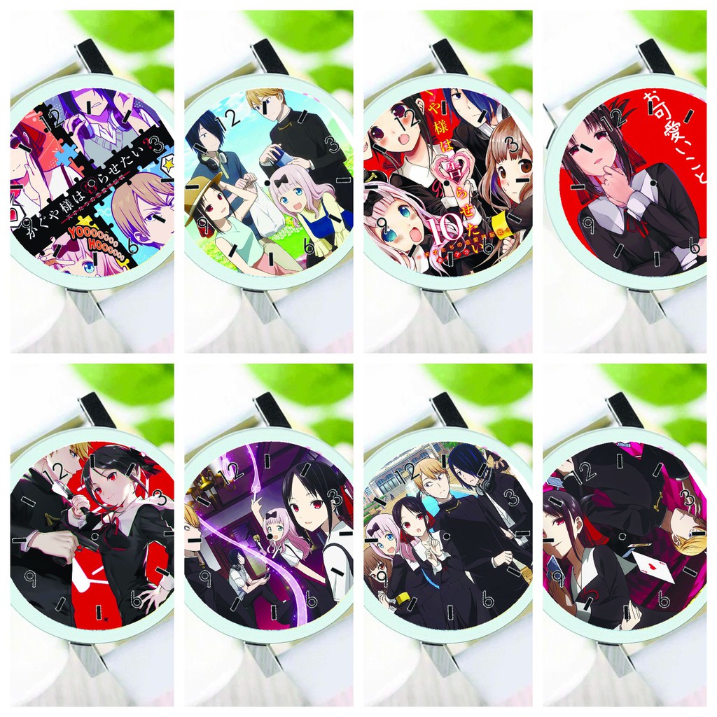 Đồng hồ đeo tay nam nữ IN HÌNH Kaguya-sama wa Kokurasetai Thổ thần tập sự Ma đạo tổ sư Noragami One Piece Re:Zero