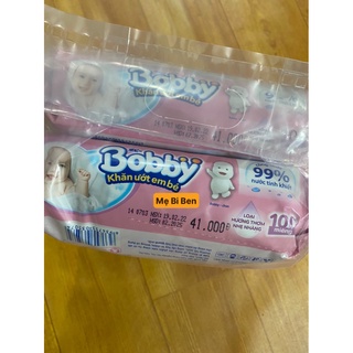 Khăn Ướt Bobby Care 100 tờ/gói không/có hương thơm