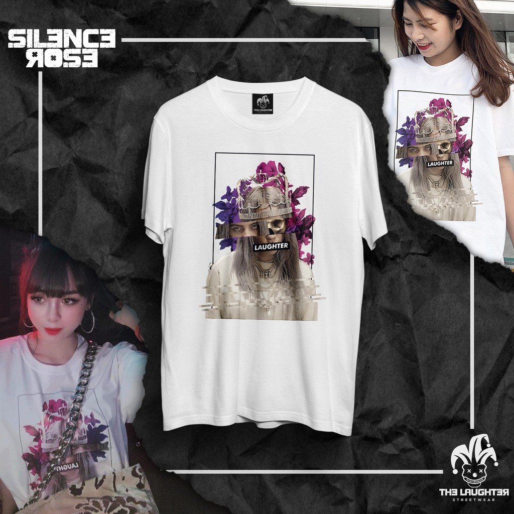 The Laughter - Áo Phông Silence Rose T Shirt - 100% Cotton
