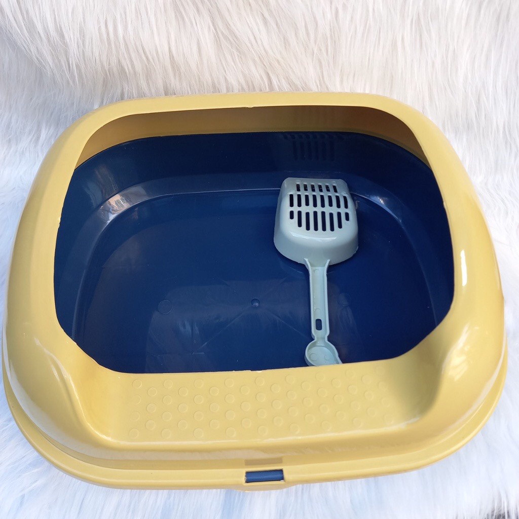Khay vệ sinh cho mèo to tặng xẻng 45x40 cm