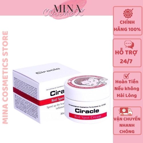 Ciracle Red Spot Cream [Sạch mụn 100%-Hàng Auth]  Kem Ciracle giảm mụn, xóa mờ vết thâm, trắng da hiệu quả