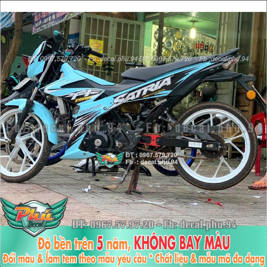 Tem Rời Satria Fi xanh đen (K) -1