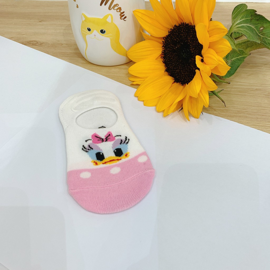 Tất vớ cho bé hoạt hình Disney chất liệu cotton Kikiya cao cấp Hàn Quốc LK-KSN-001