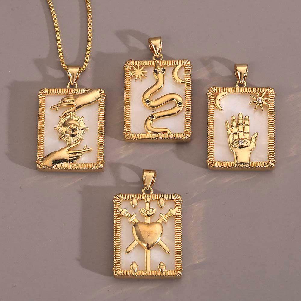 Vòng cổ Phong Cách Retro Cá Tính Cho Nữ|Vòng cổ Mạ Đồng Hình Vỏ Sò